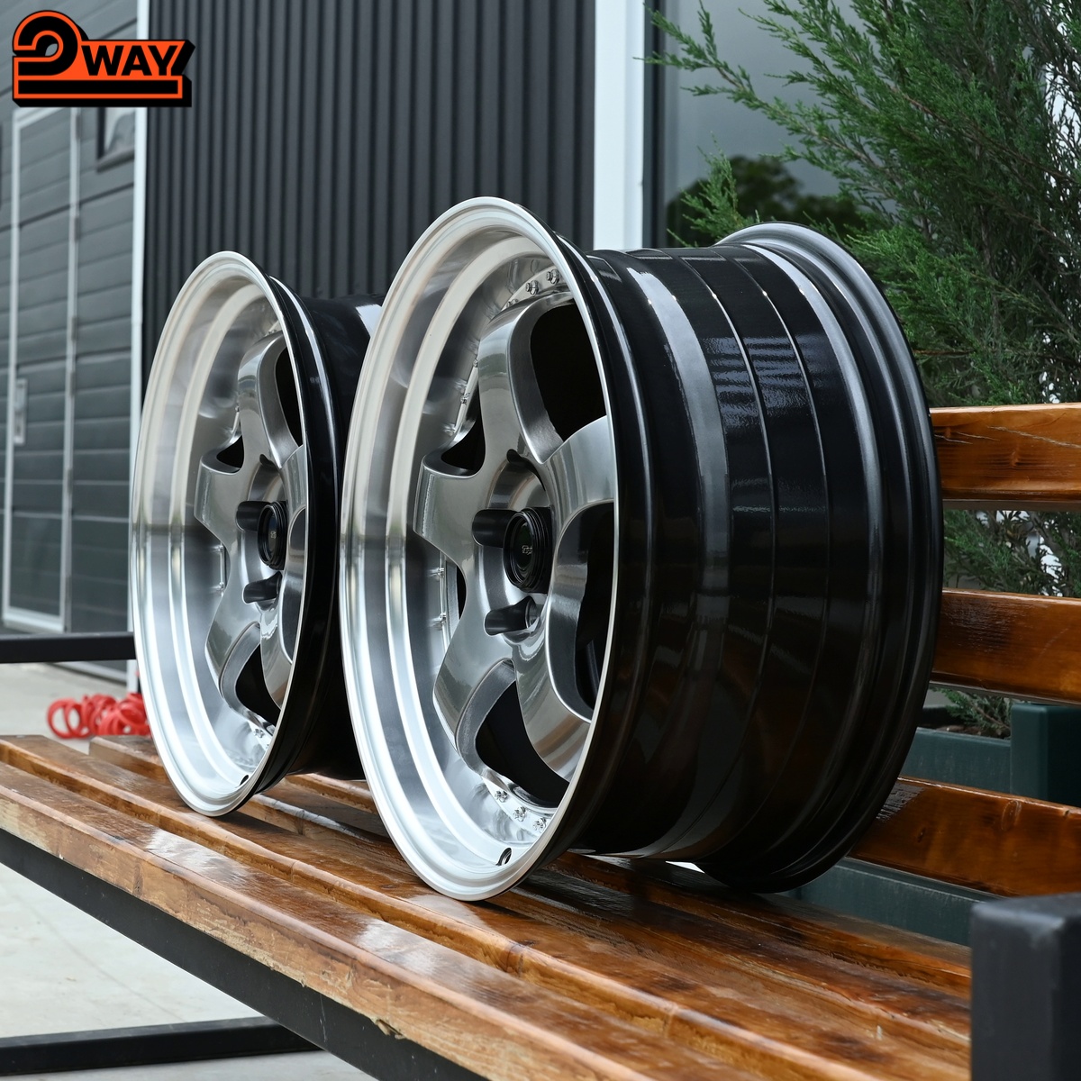 Разноширокие R18 Work Meister Стиль 5*114.3 Темный хром