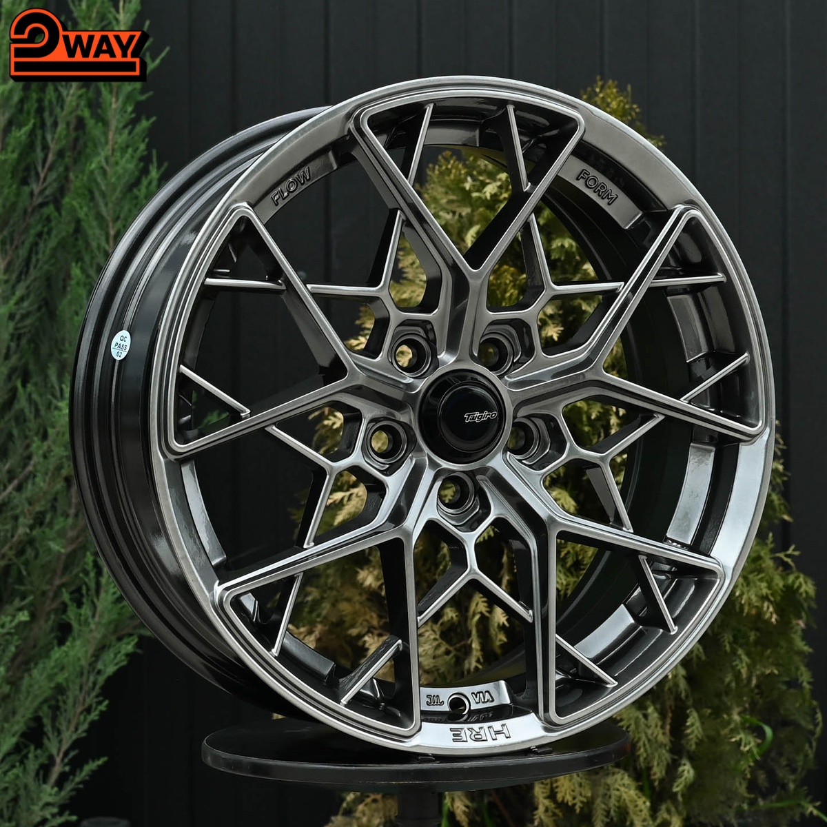 R16 HRE FF10 Стиль 6.5J ET38 5*100 Темный хром