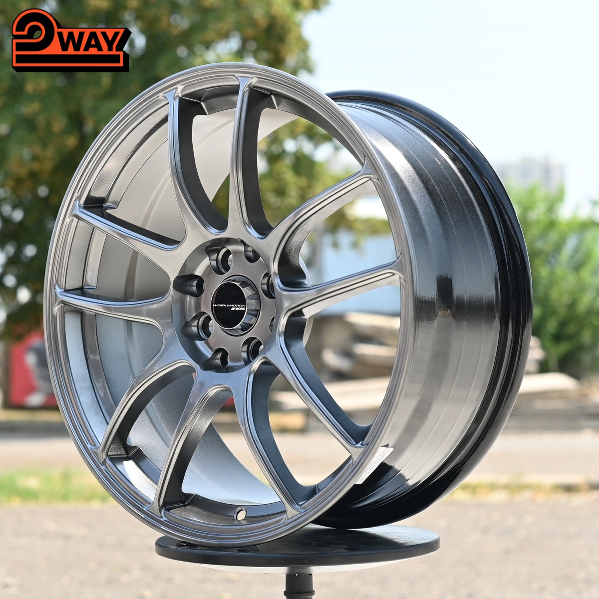 R17 Work CR-Kai Стиль 7.5J ET40 4*100/114.3 Темный хром
