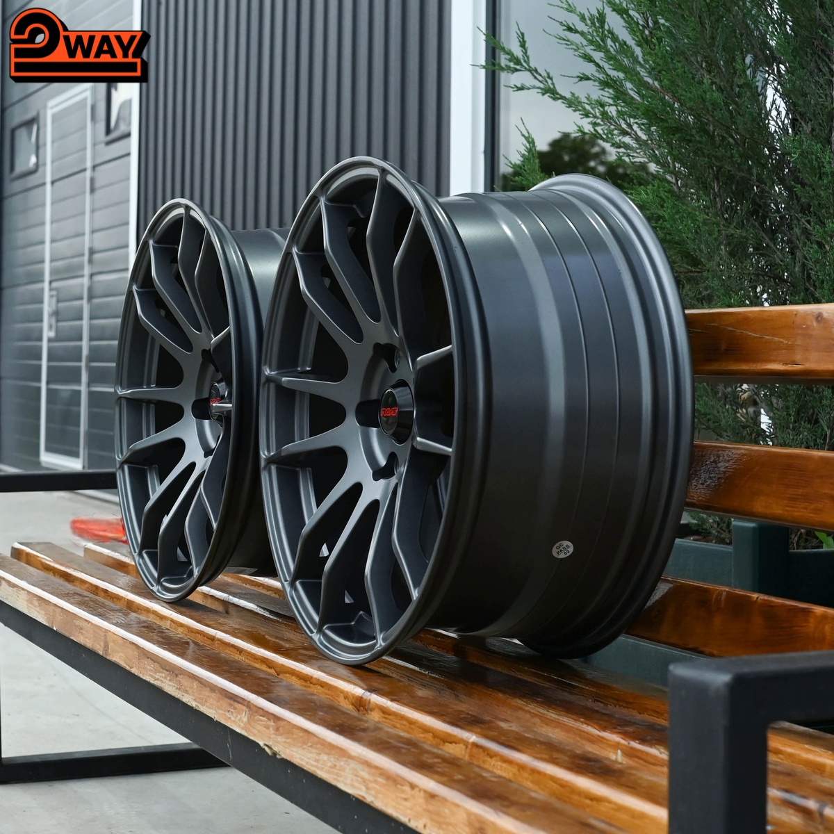 Разноширокие R18 Rays Gram 57Xtreme Стиль 5*114.3 Графит