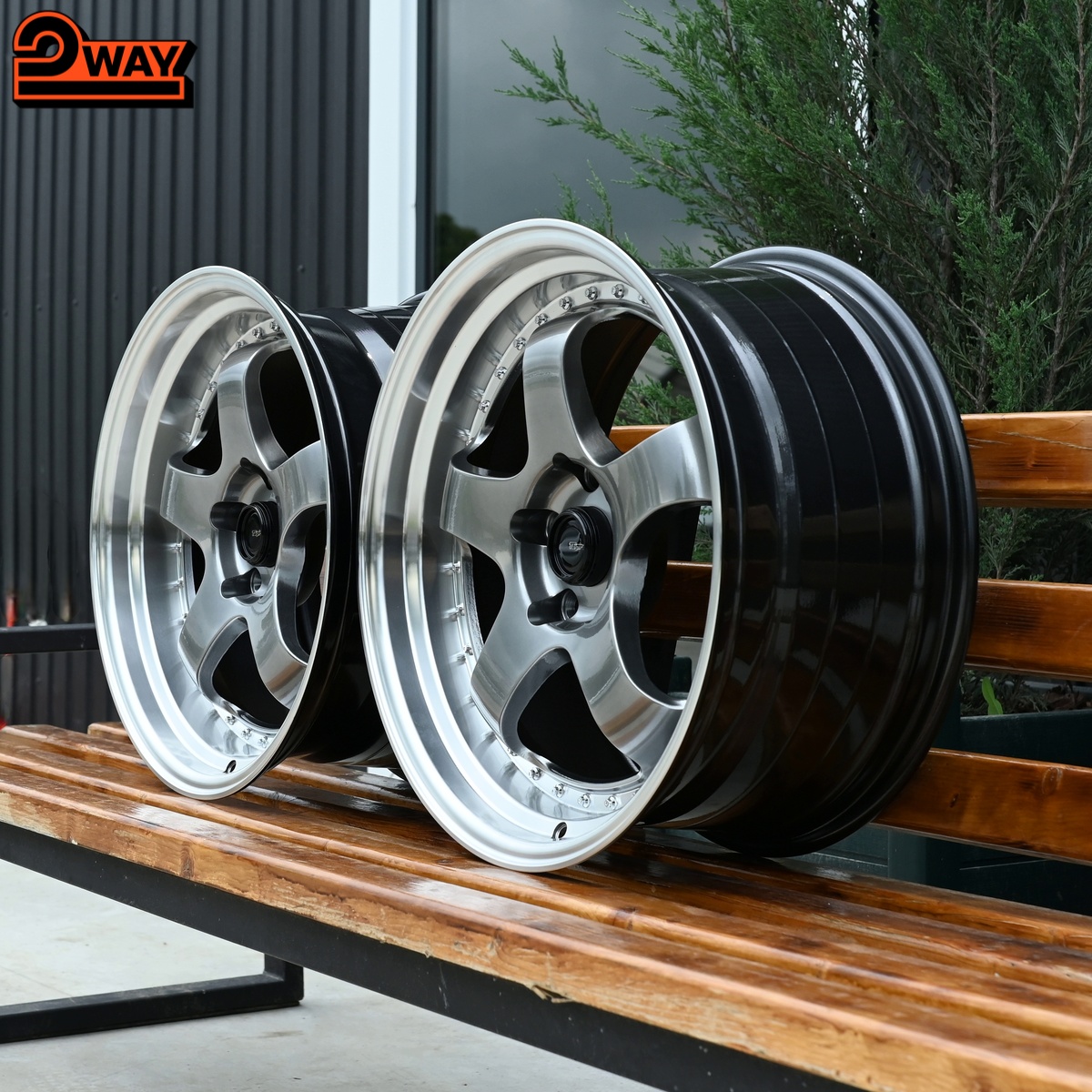 Разноширокие R18 Work Meister Стиль 5*114.3 Темный хром