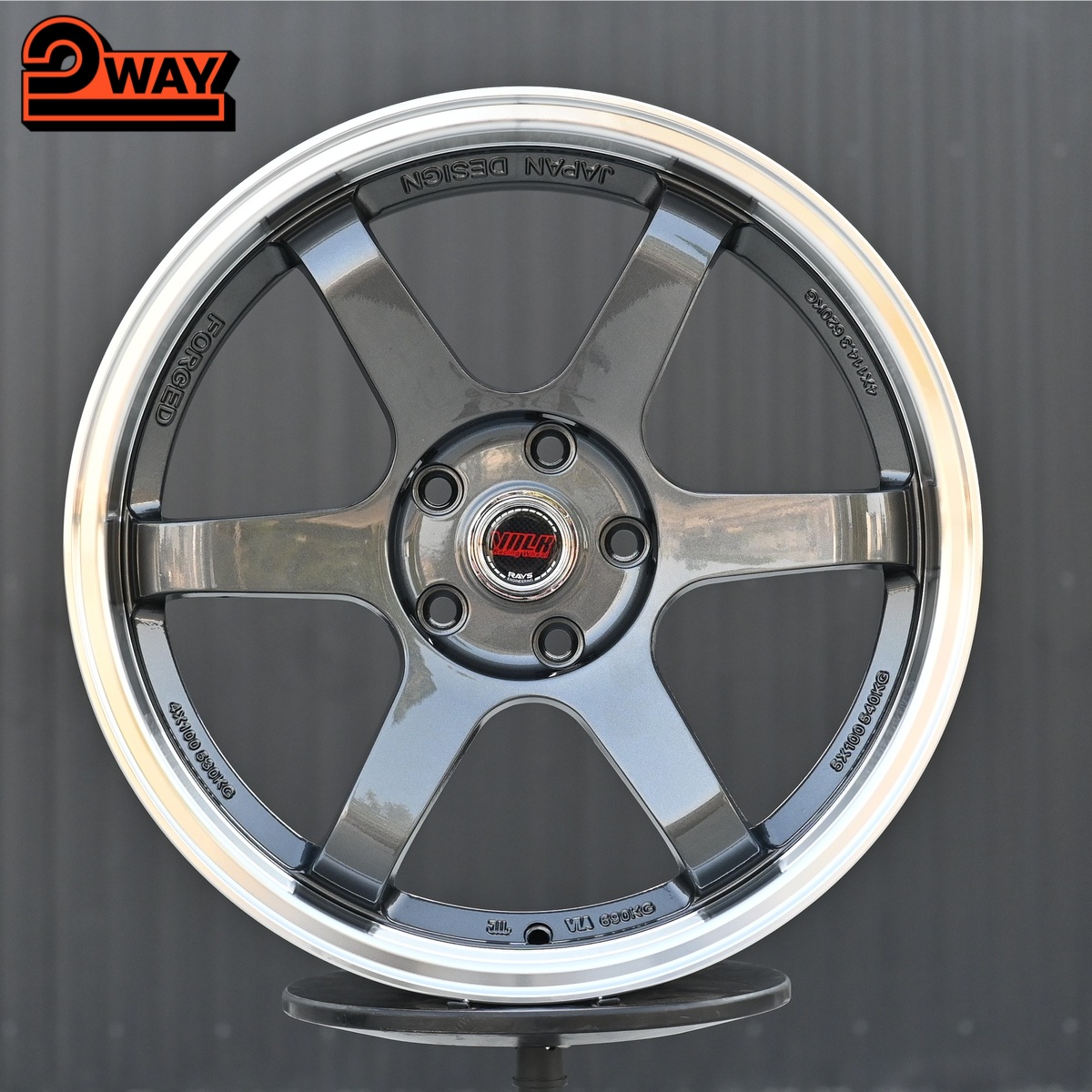 R18 Volk Racing TE37SL Стиль 8.0J ET38 5*114.3 Графит