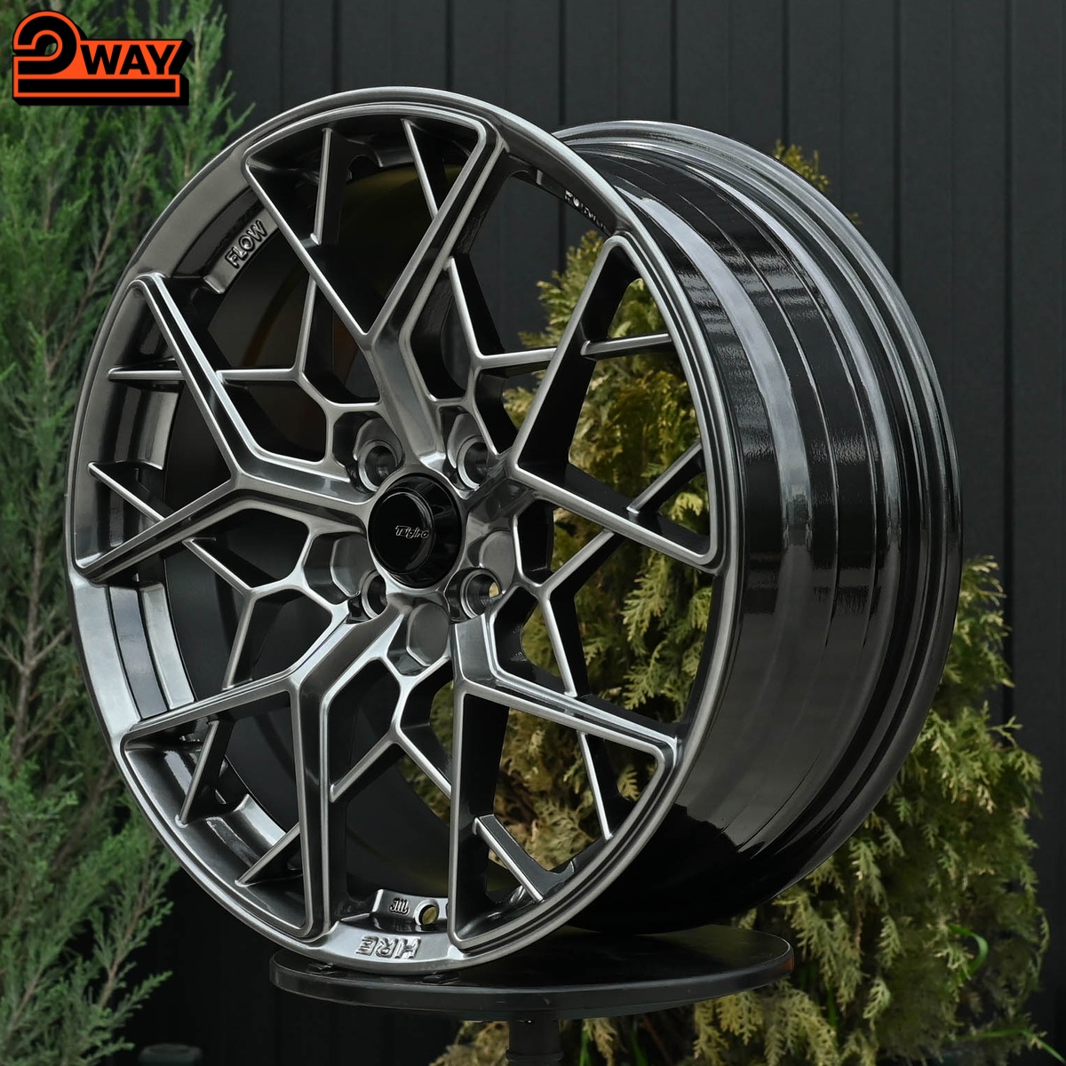 R17 HRE FF10 Стиль 7.5J ET42 4*100 Темный хром