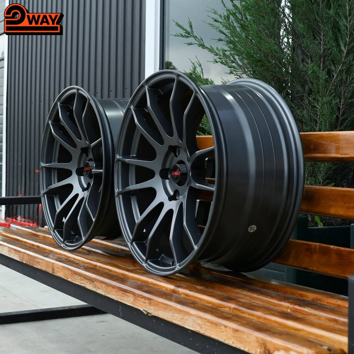 Разноширокие R18 Rays Gram 57Xtreme Стиль 5*114.3 Графит