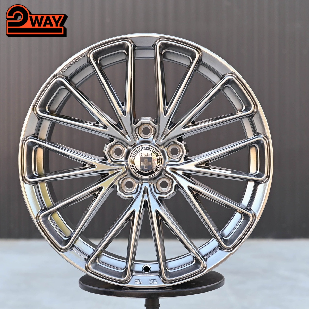 R17 HRE FF28 Стиль 7.5J ET38 5*114.3 Темное серебро