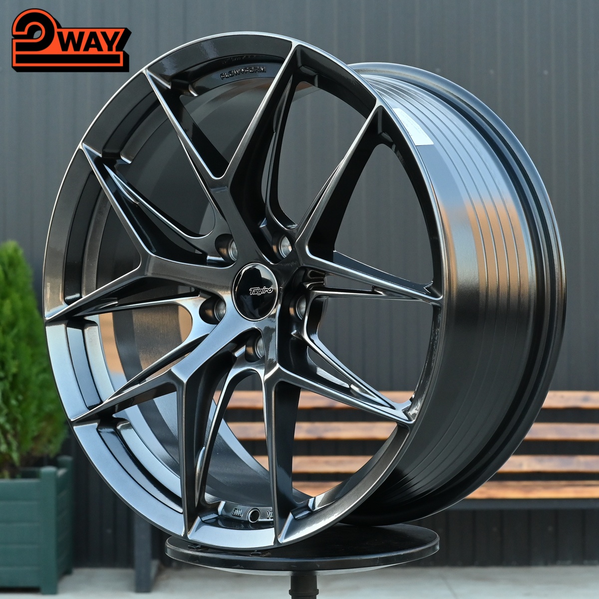 R19 Taigiro FF117 8.5J ET35 5*112 Черный хром