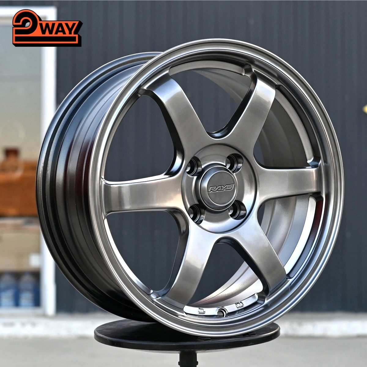 R16 Volk Racing TE37SL Стиль 7.0J ET40 4*100 Темный хром