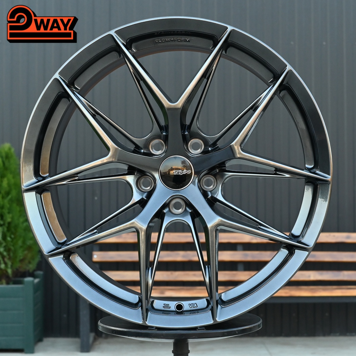 R19 Taigiro FF117 8.5J ET35 5*112 Черный хром
