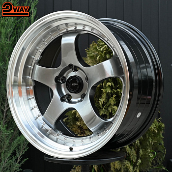 R18 Work Meister Стиль 9.5J ET35 5*114.3 Темный хром