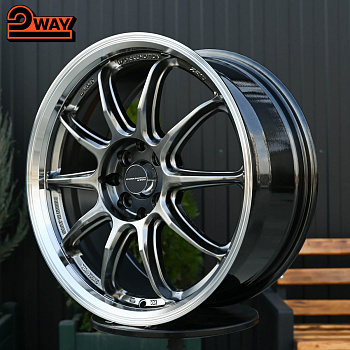 R17 Work Emotion ZR10 Стиль 7.5J ET40 4*100/114.3 Темный хром