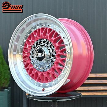 R15 BBS RS Стиль 7.0J ET20 4*98/100 Розовый
